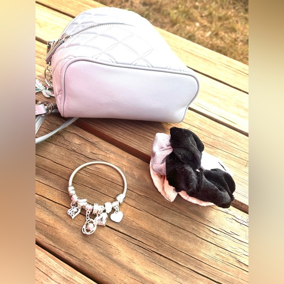 Kate Spade Natalia Mini Convertible Genuine Wuilted Leather Backpack Bundle - Picture 7 of 11